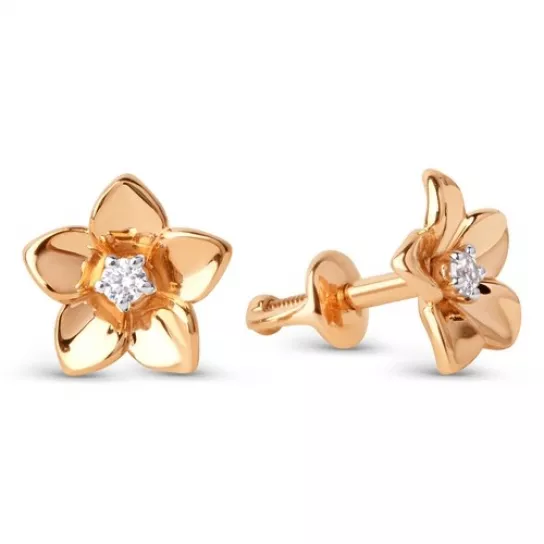 Пусеты из золота