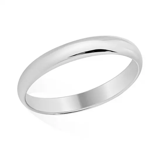 Кольцо обручальное из серебра