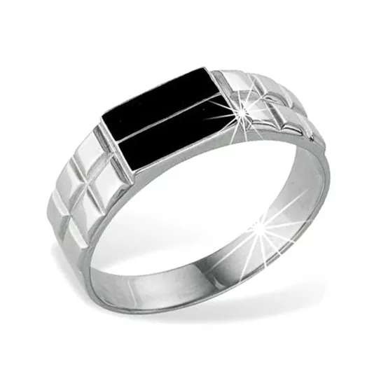 Кольцо с эмалью из серебра