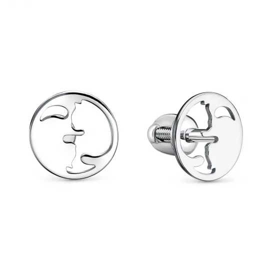 Пусеты из серебра