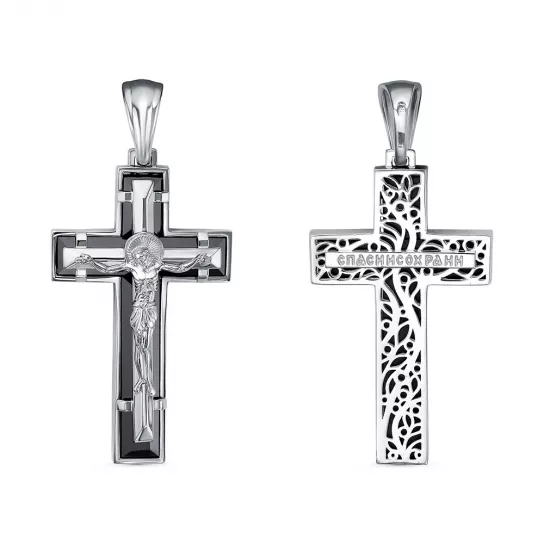 Подвеска с фианитом из серебра