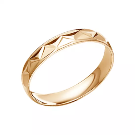 Кольцо обручальное из золота