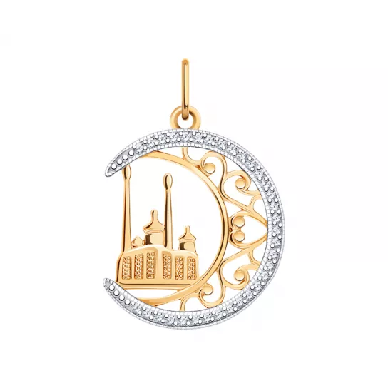 Подвеска мусульманская из золота