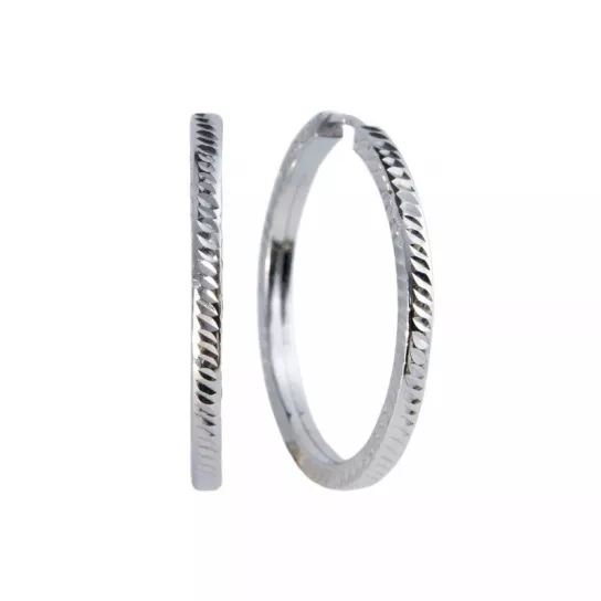 Серьги-конго из серебра