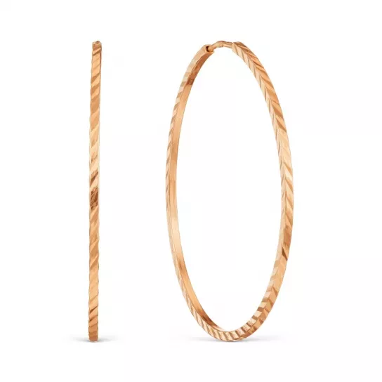 Серьги-конго из золота