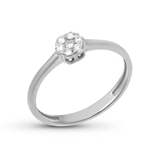 Кольцо с бриллиантами из золота