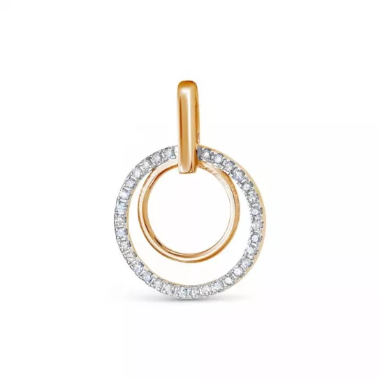 Подвеска с бриллиантами из золота