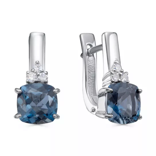 Серьги с бриллиантами из золота