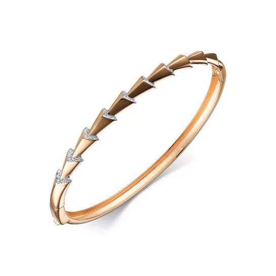 Браслет жесткий из золота