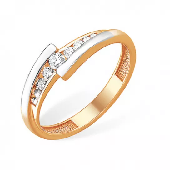 Кольцо с бриллиантами из золота