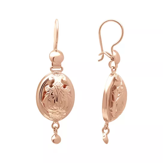 Серьги-самовары из золота