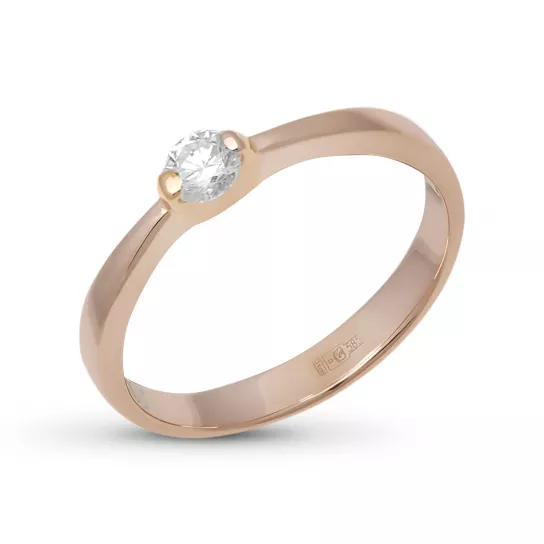 Кольцо с бриллиантами из золота