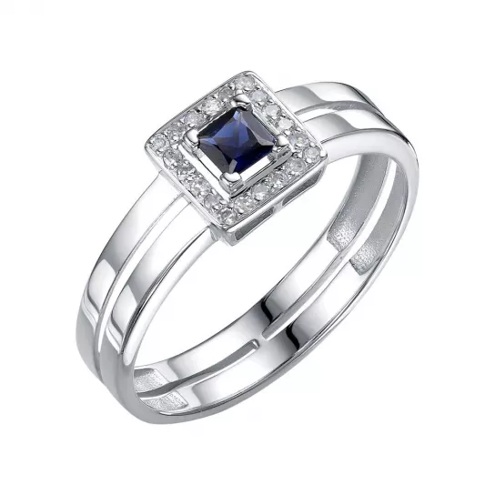 Кольцо с бриллиантами из золота