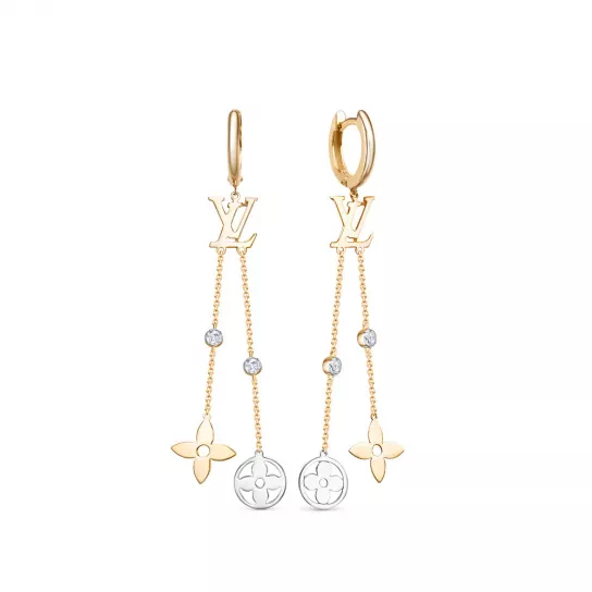 Серьги с фианитом из золота