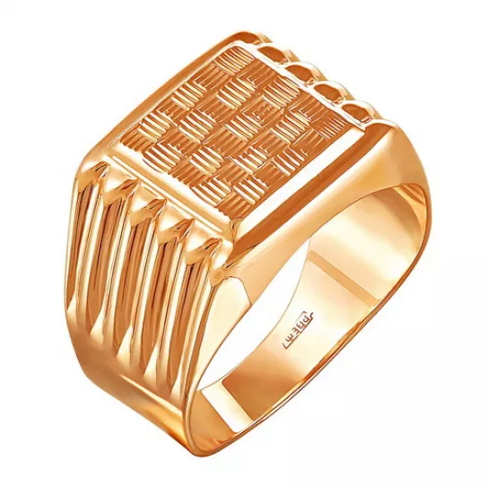 Кольцо-печатка из золота