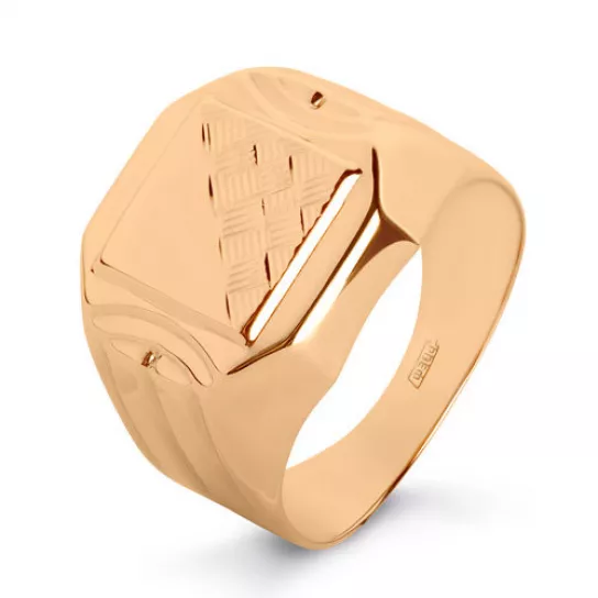 Кольцо-печатка из золота