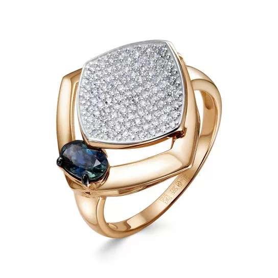 Кольцо с бриллиантами из золота