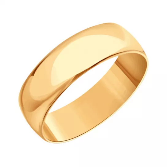 Кольцо обручальное из золота