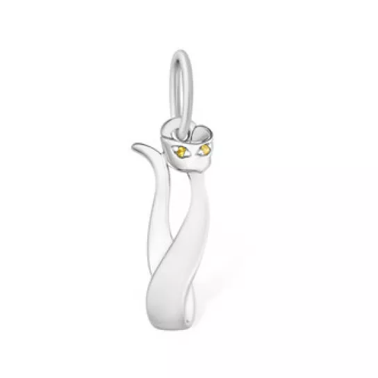 Подвеска с фианитом из серебра